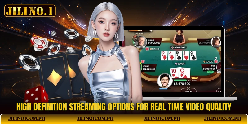 High definition streaming options for real time video quality High definition streaming options for real time video quality