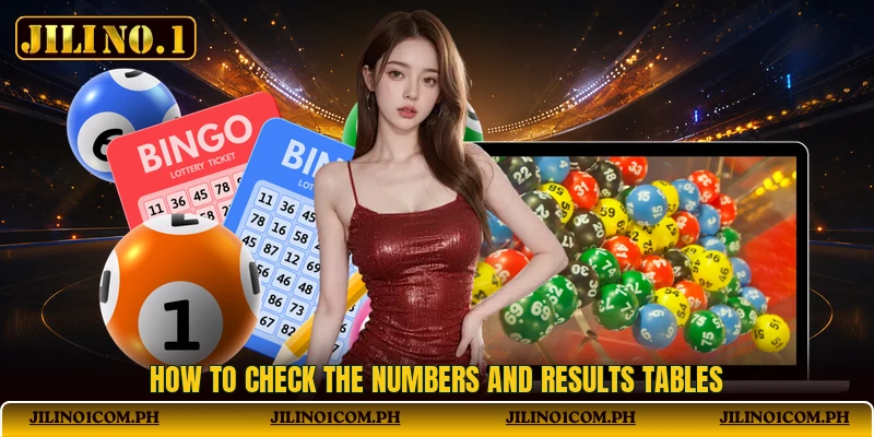 How to check the numbers and results tables How to check the numbers and results tables