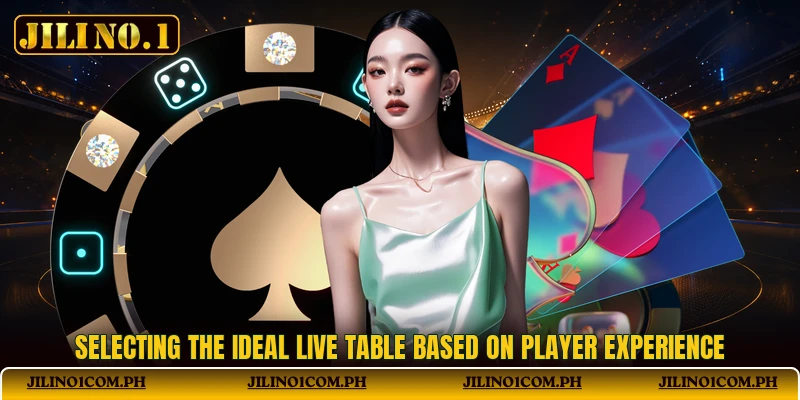 Selecting the ideal live table based on player experience Selecting the ideal live table based on player experience