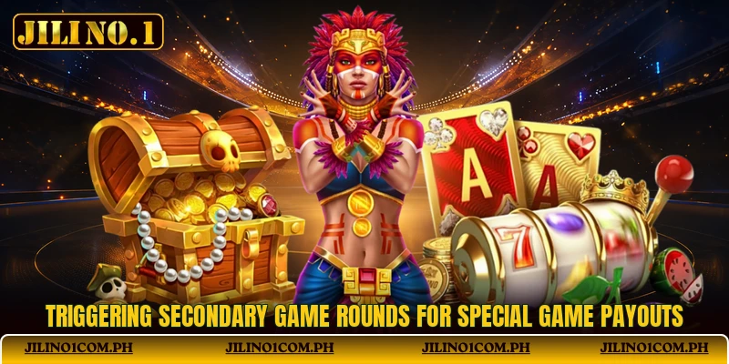Triggering secondary game rounds for special game payouts
